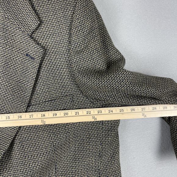 Andre Vachon Lambswool Blazer Sport Coat Mens 46S Brown 2 Button - Picture 9 of 16